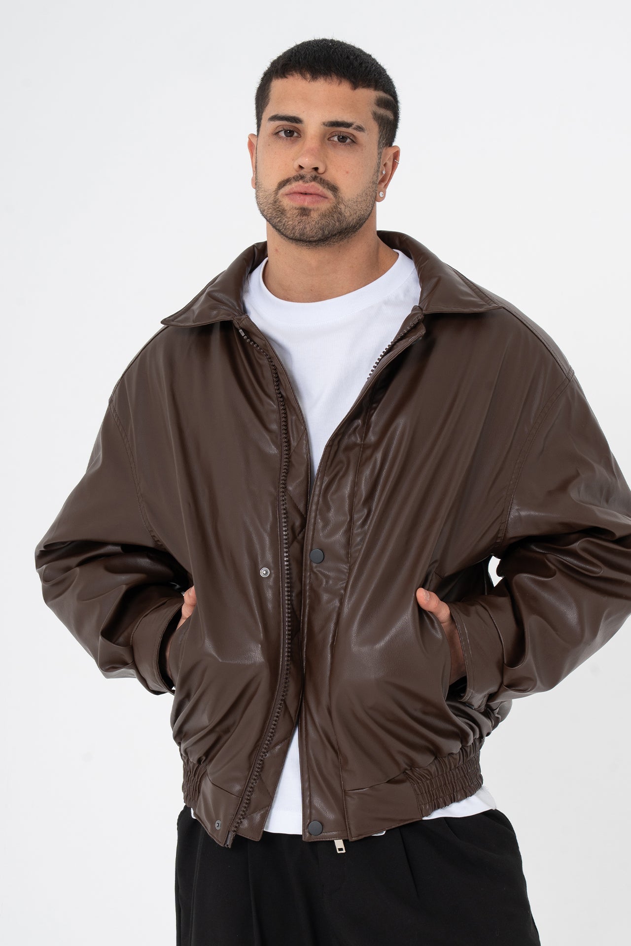 ZR Bomber İçi Şişme Deri Mont