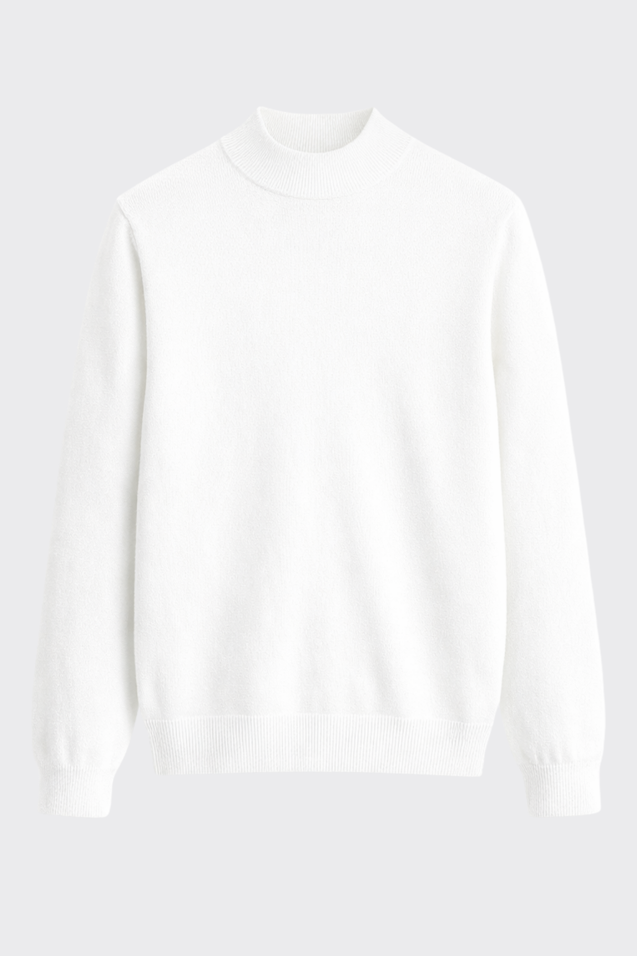 Yarım Balıkçı Yaka Düz Örgü Premium Triko Kazak