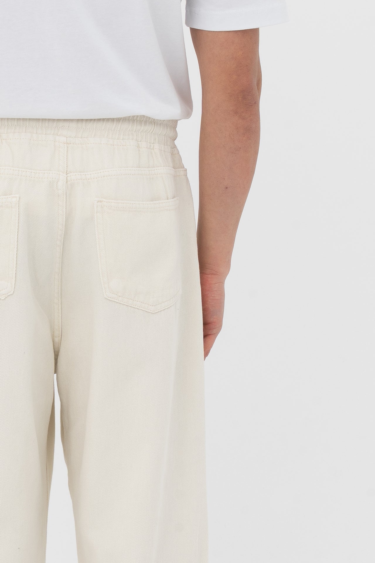 Beli Lastikli Baggy Gabardin Pantolon