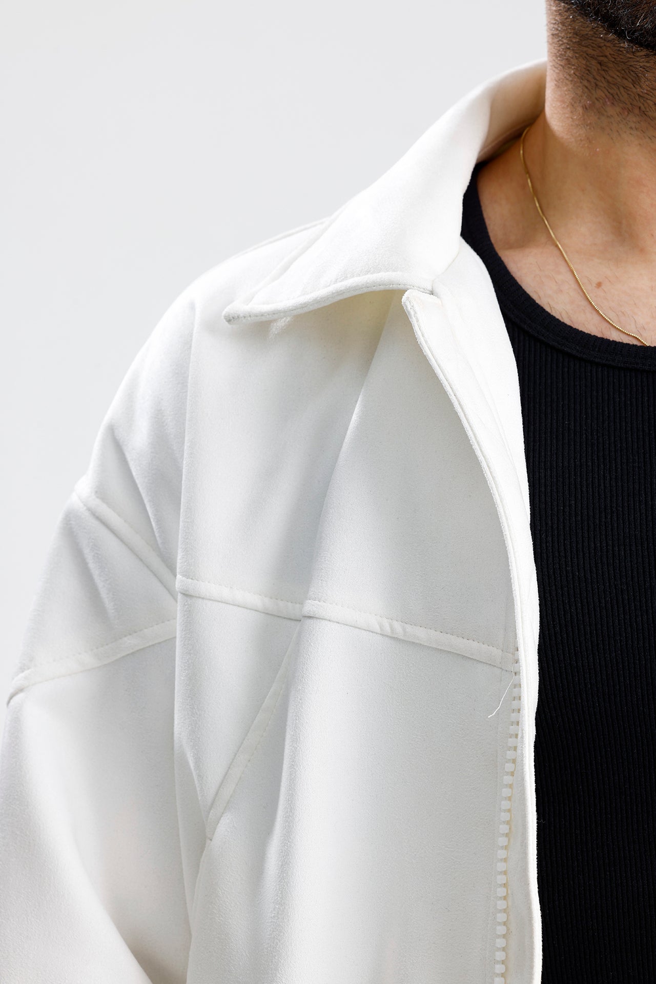 Süet Oversize Bomber Ceket