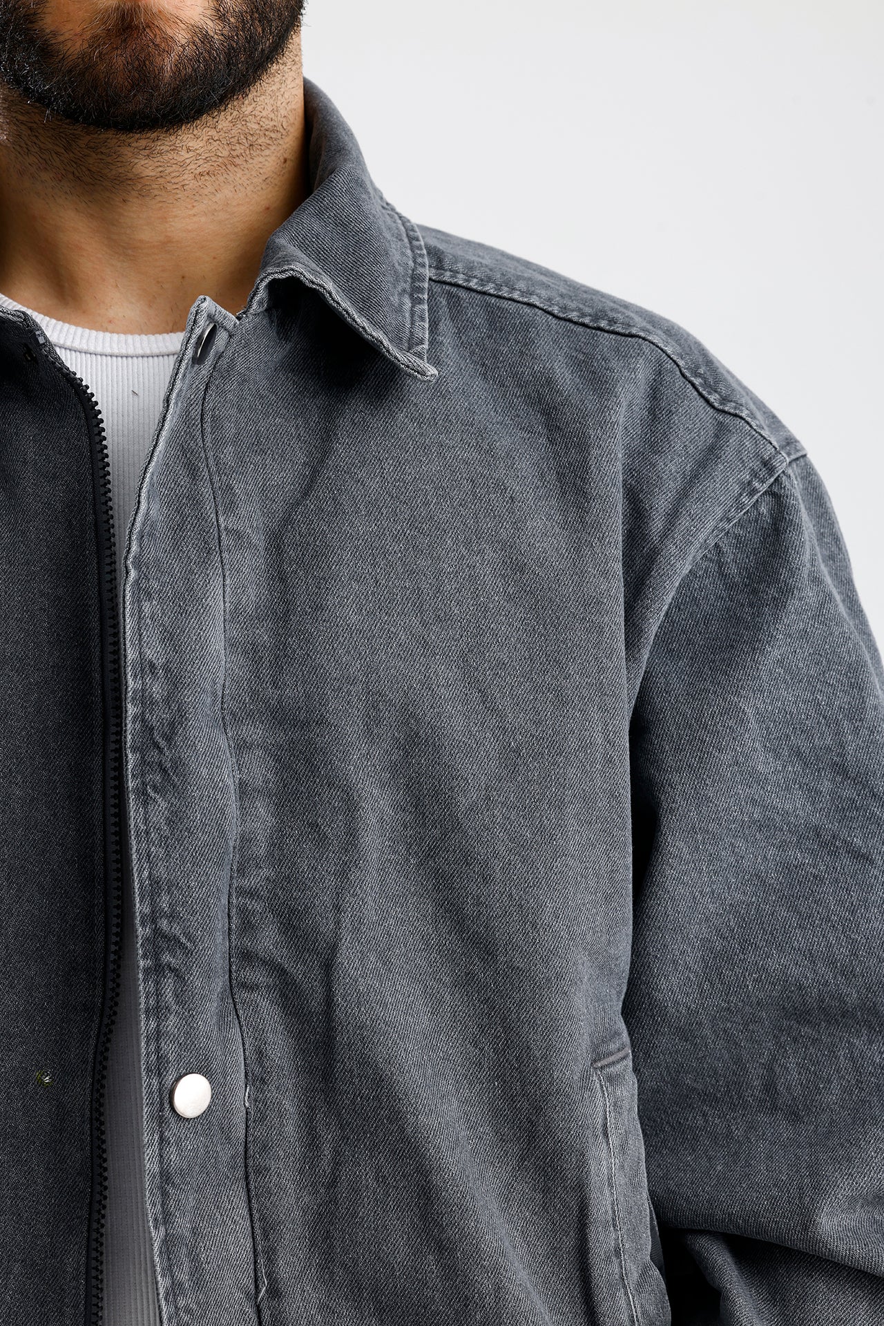 Yıkamalı Premium Bomber Kot Ceket