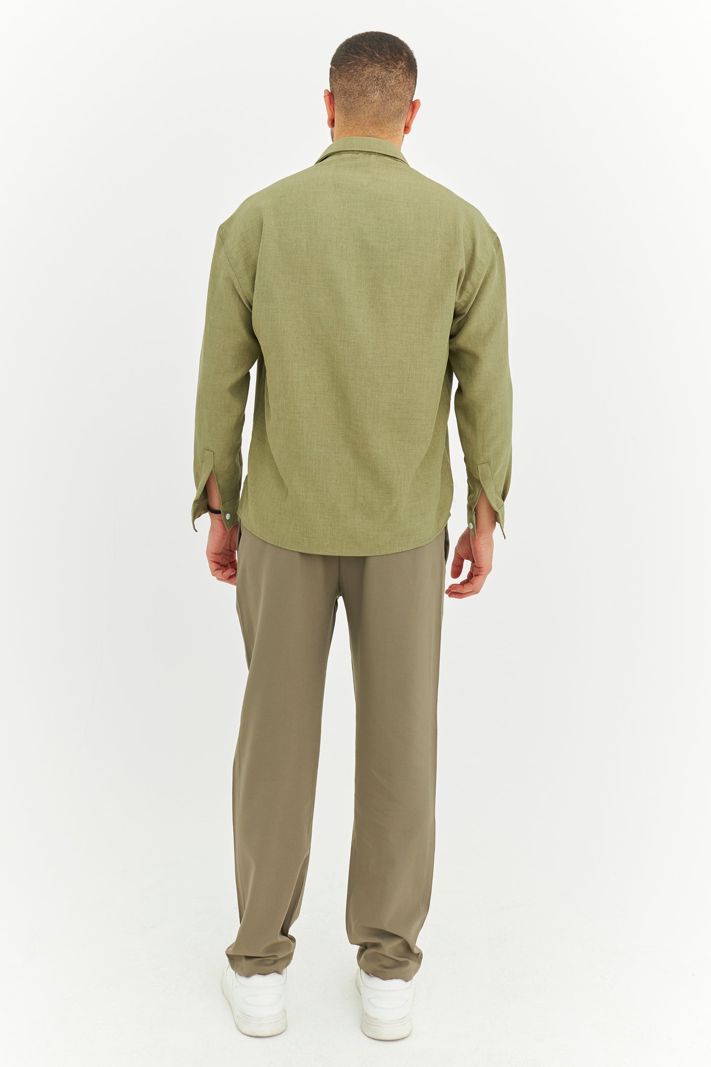 Biye Detay Pamuklu Kumaş Gömlek