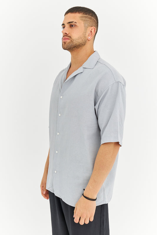 Dokuma Kumaş Kısa Kol Gömlek