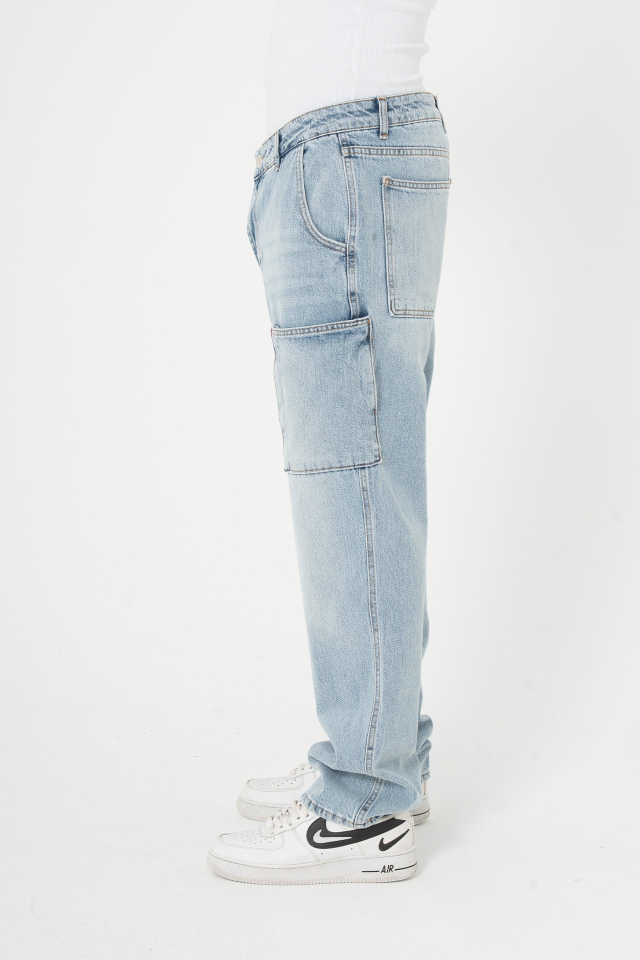 Baggy Kalıp Cep Detay Kot Pantolon