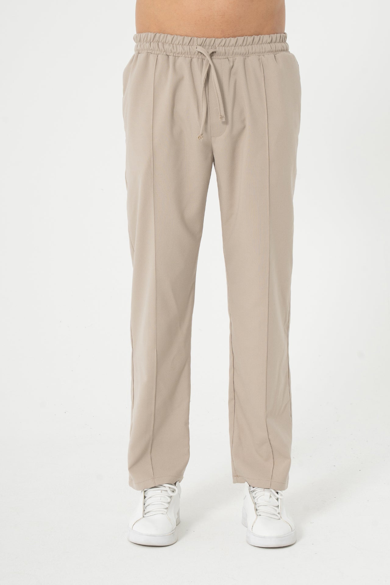 Biye Detay Relaxed Fit Kumaş Pantolon