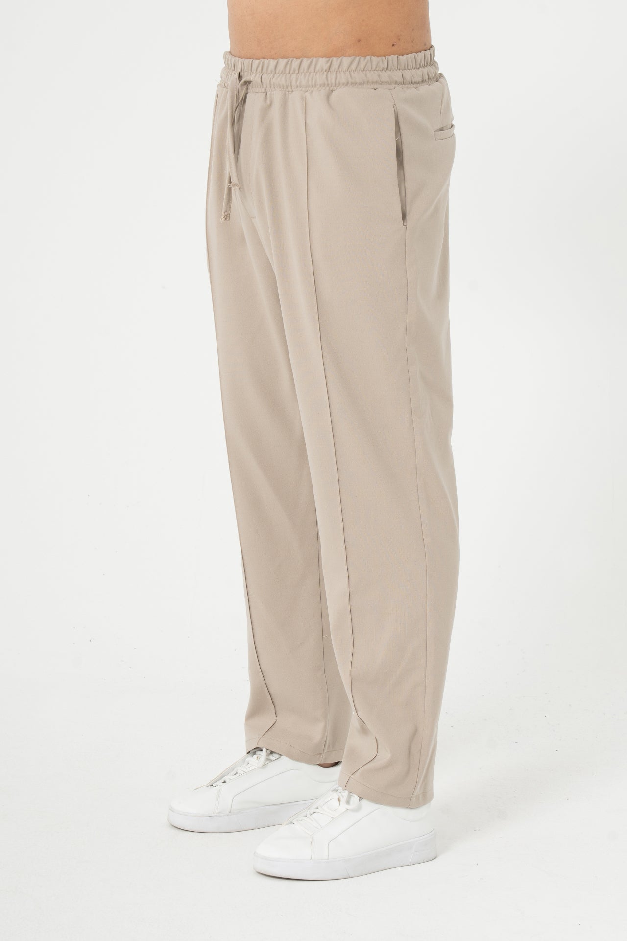 Biye Detay Relaxed Fit Kumaş Pantolon