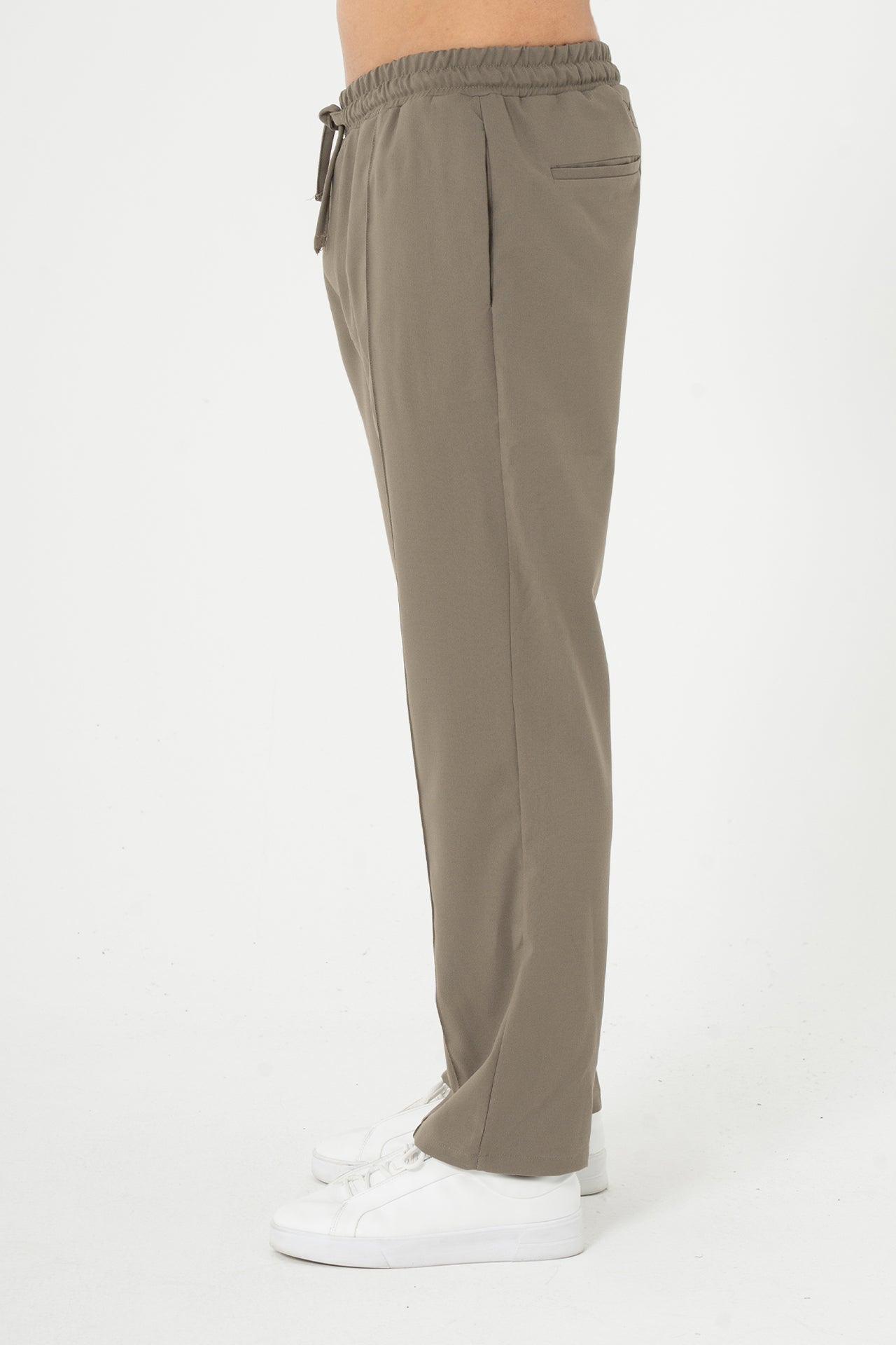 Biye Detay Relaxed Fit Kumaş Pantolon