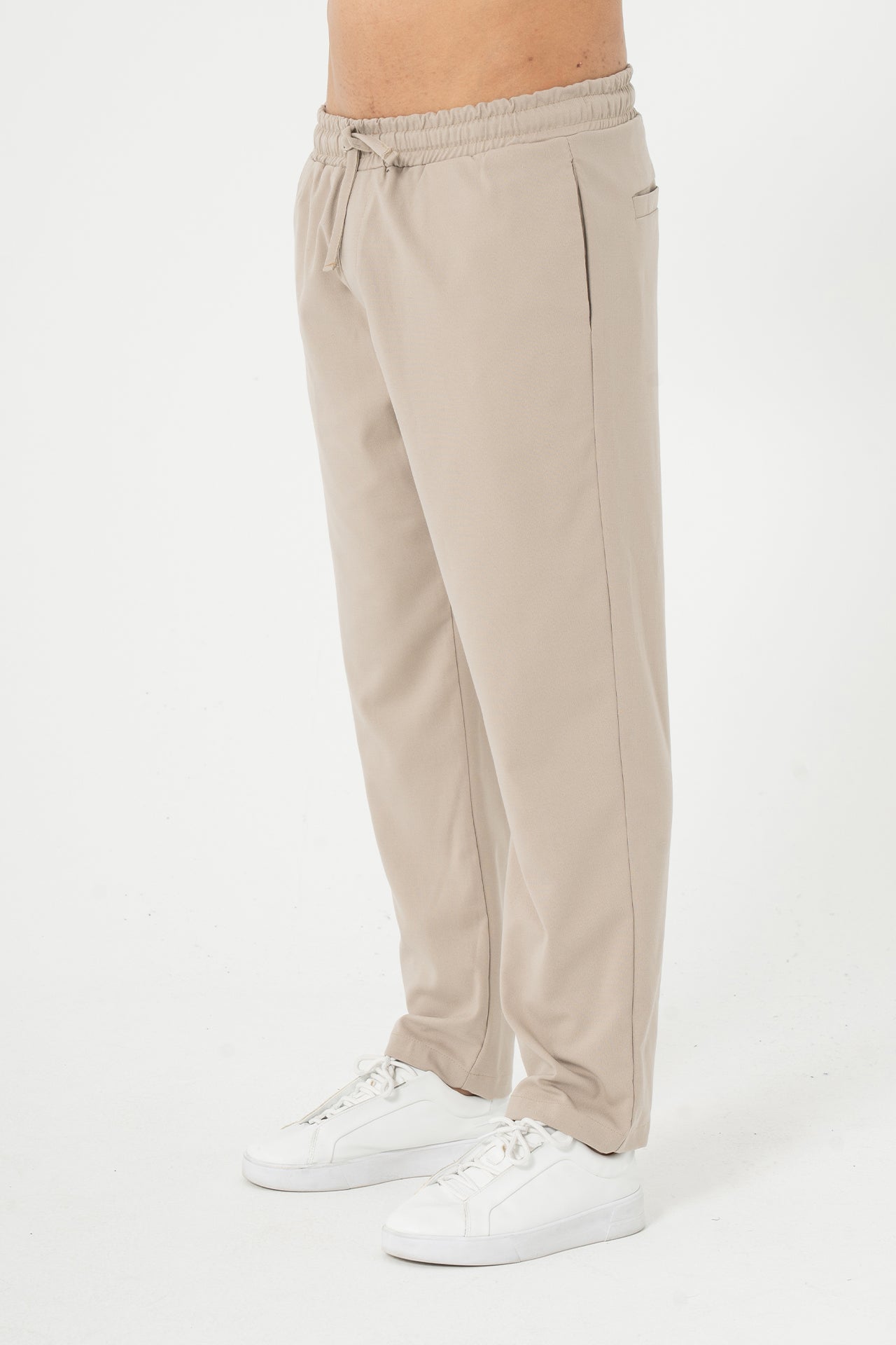 Kordonlu Regular Fit Kumaş Pantolon