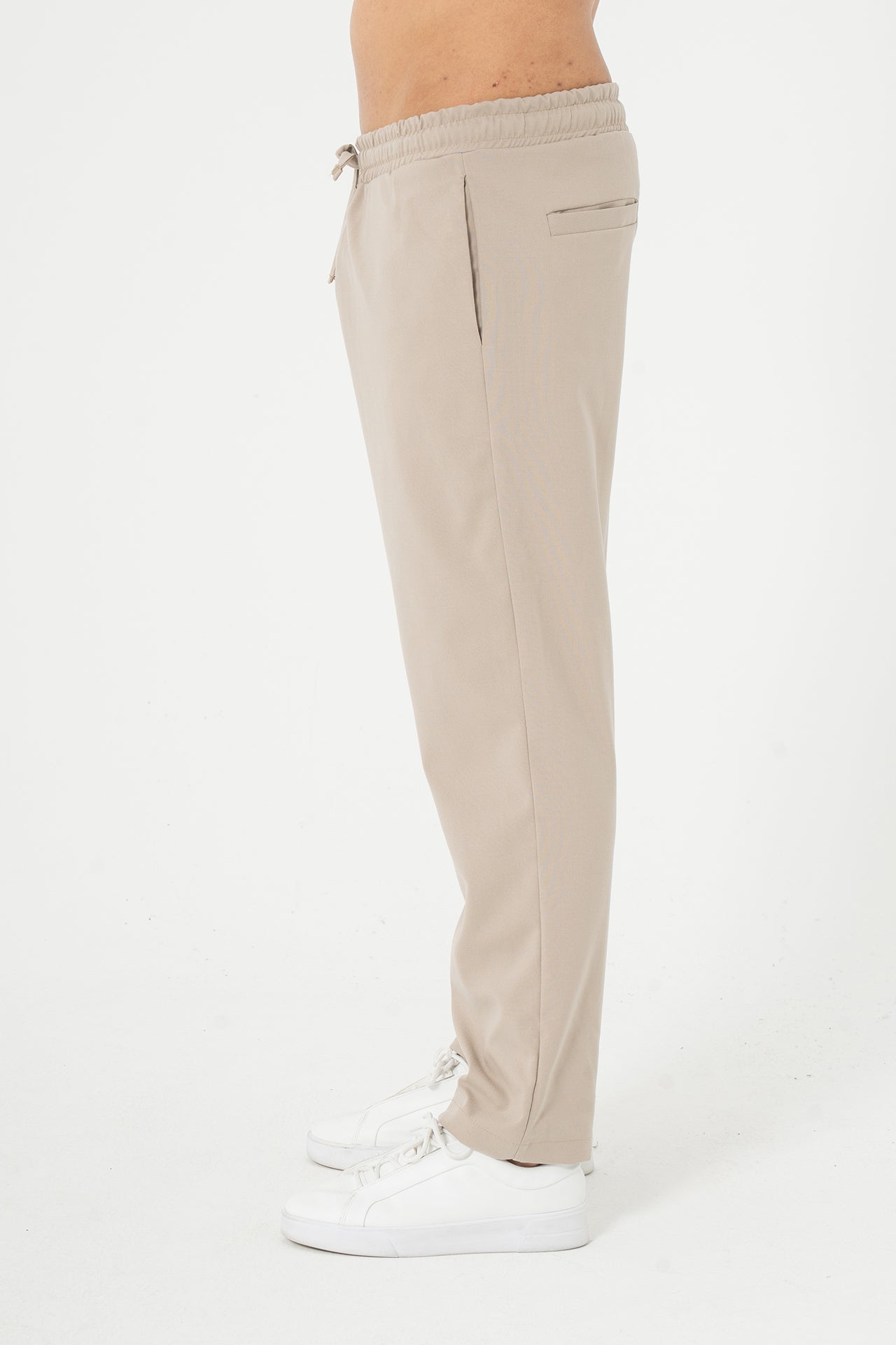 Kordonlu Regular Fit Kumaş Pantolon