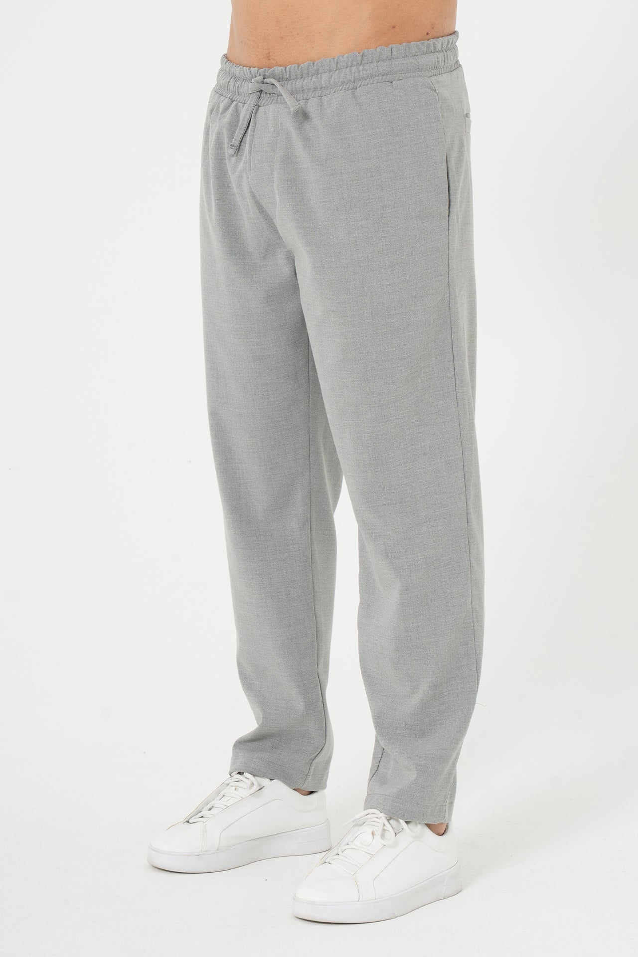 Kordonlu Regular Fit Kumaş Pantolon