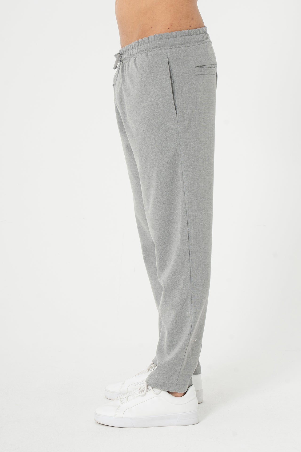 Kordonlu Regular Fit Kumaş Pantolon