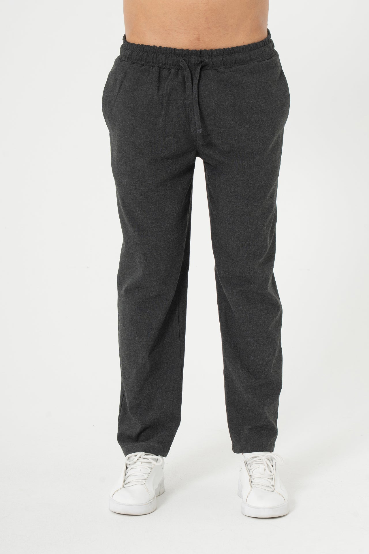 Kordonlu Regular Fit Kumaş Pantolon