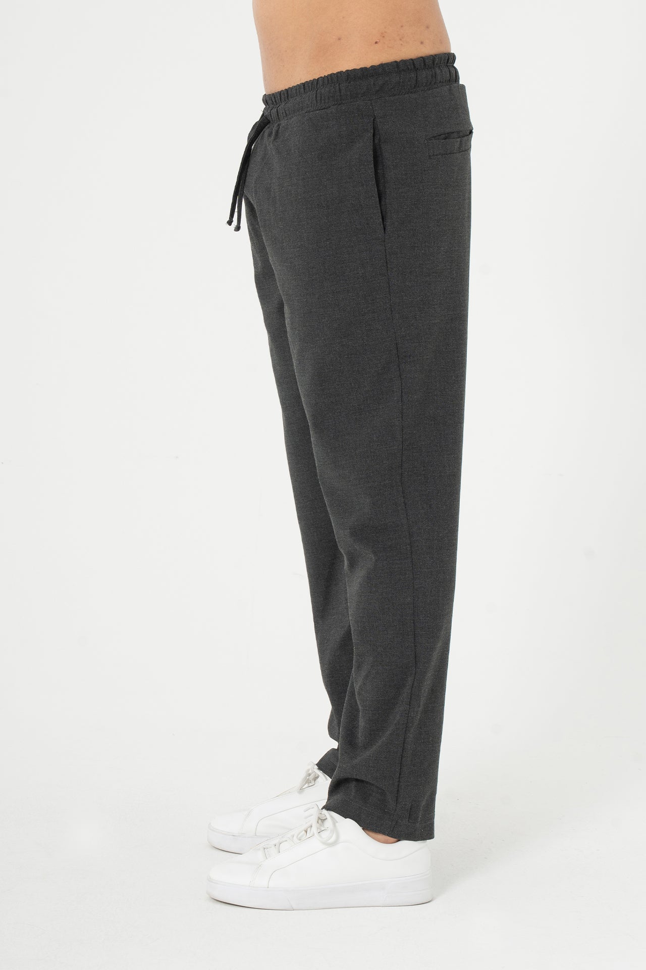 Kordonlu Regular Fit Kumaş Pantolon