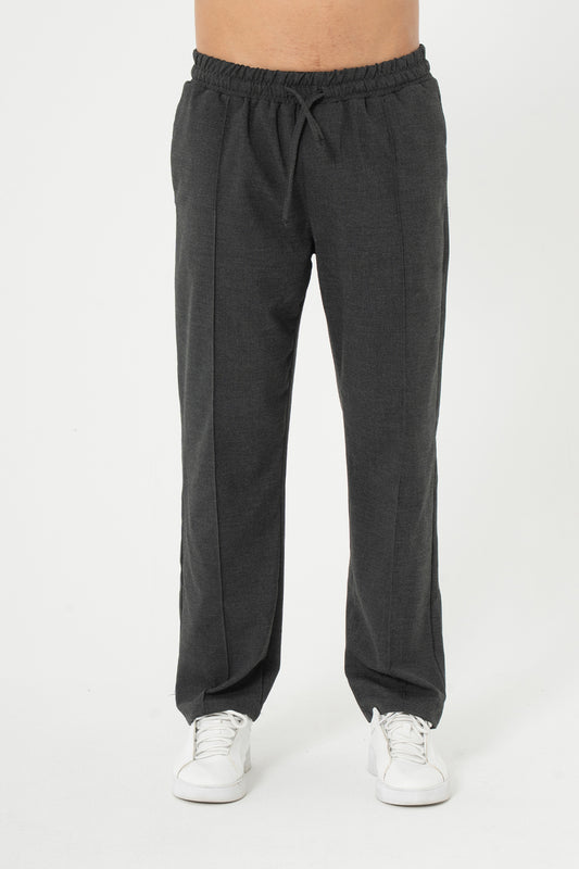 Biye Detay Relaxed Fit Kumaş Pantolon