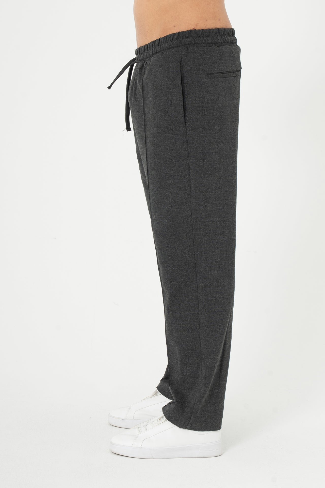 Biye Detay Relaxed Fit Kumaş Pantolon