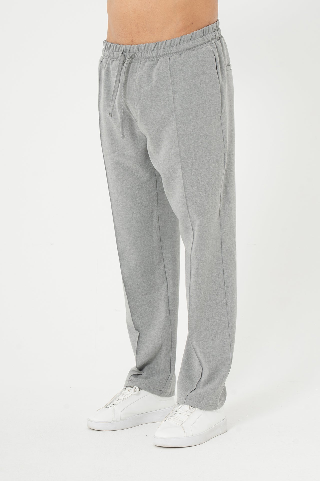 Biye Detay Relaxed Fit Kumaş Pantolon