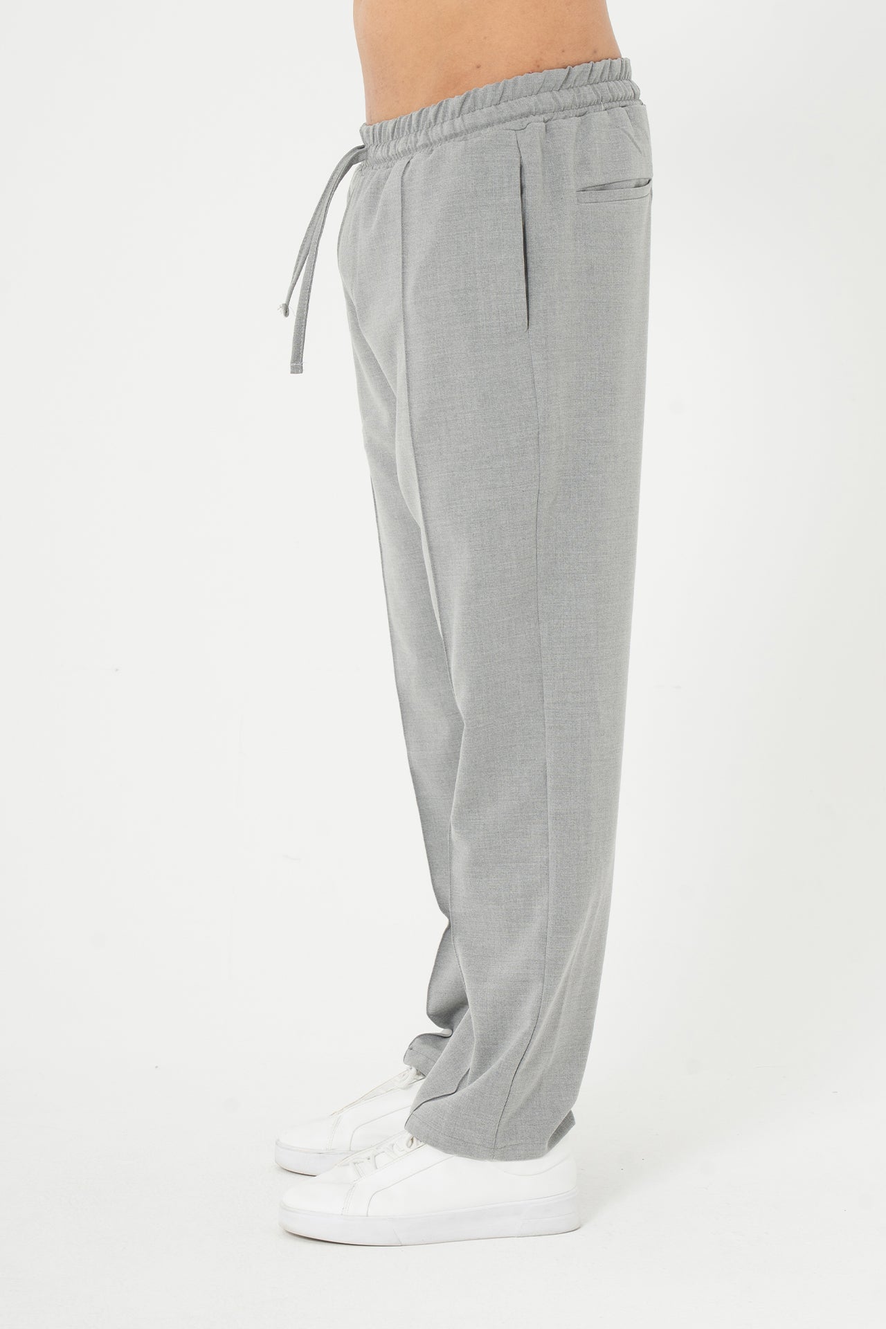 Biye Detay Relaxed Fit Kumaş Pantolon