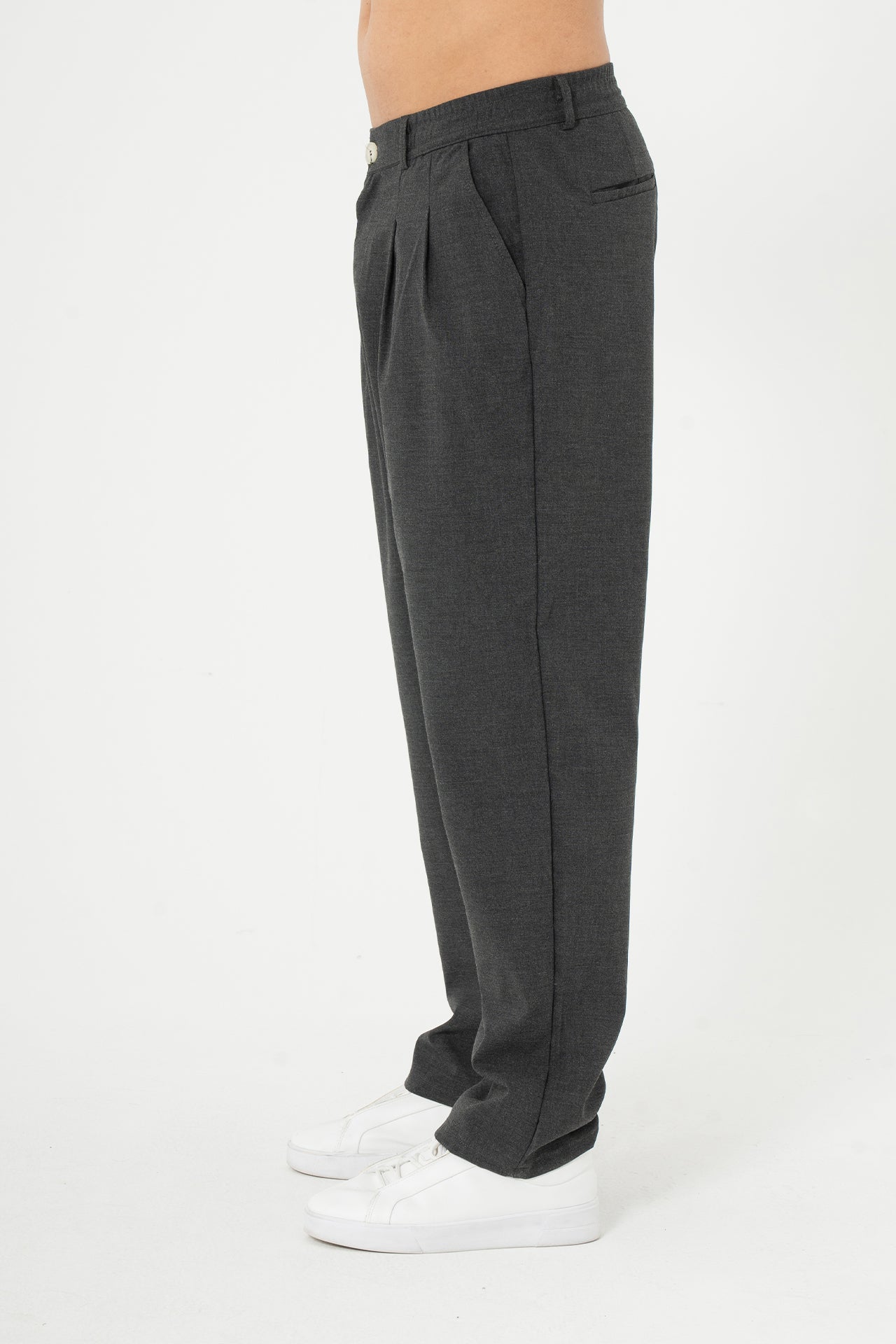 Baggy Pileli Kumaş  Pantolon