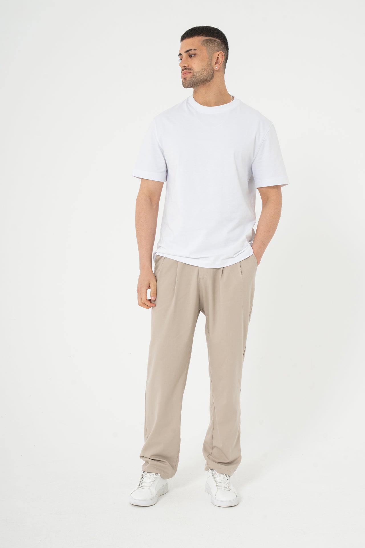 Baggy Pileli Kumaş  Pantolon