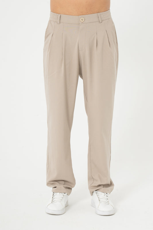 Baggy Pileli Kumaş  Pantolon