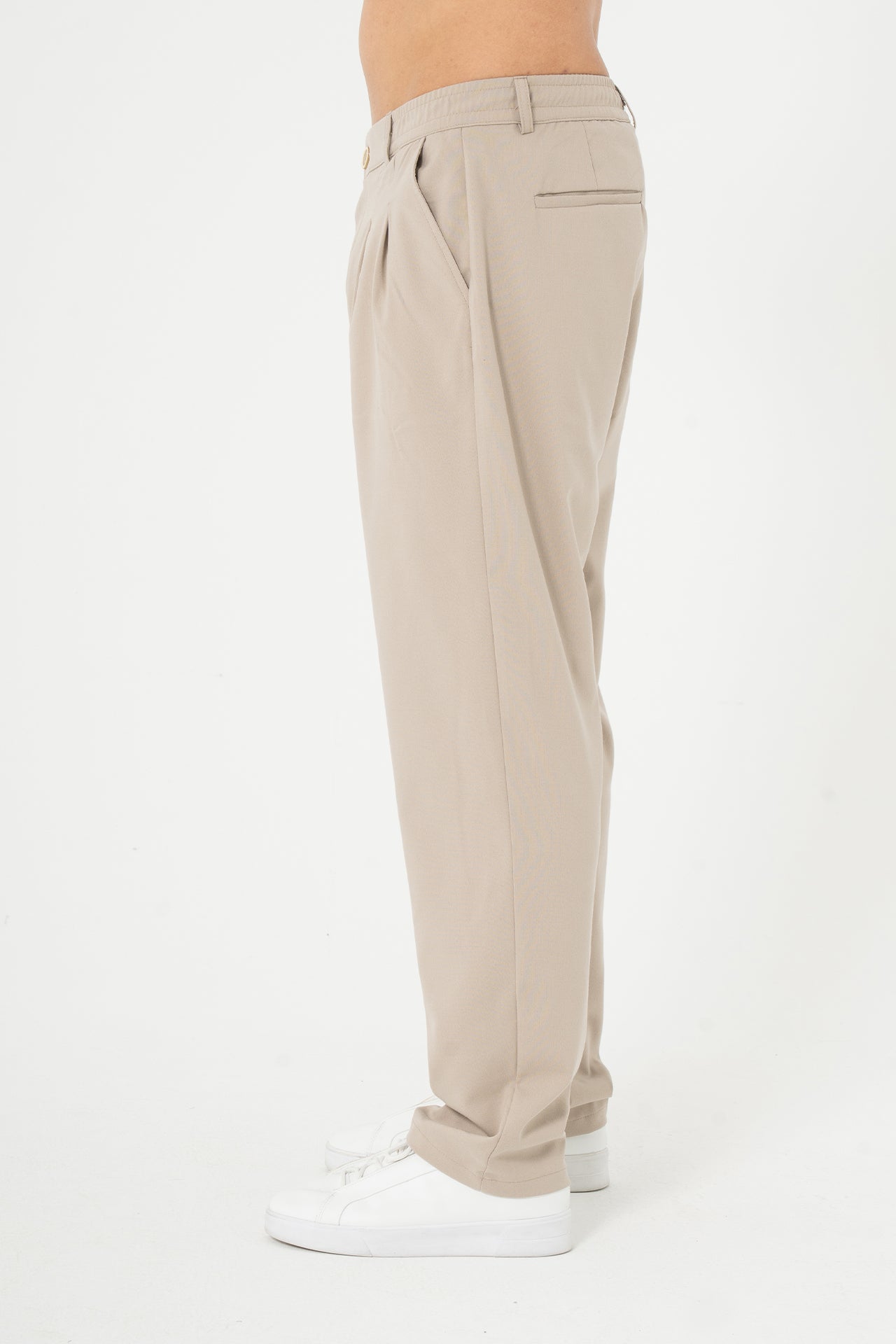 Baggy Pileli Kumaş  Pantolon