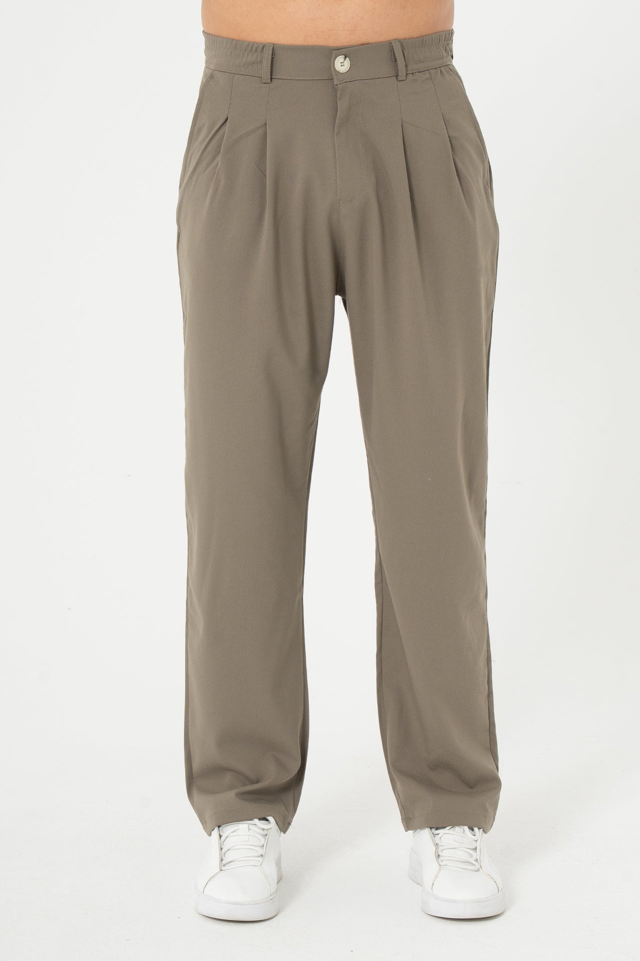 Baggy Pileli Kumaş  Pantolon