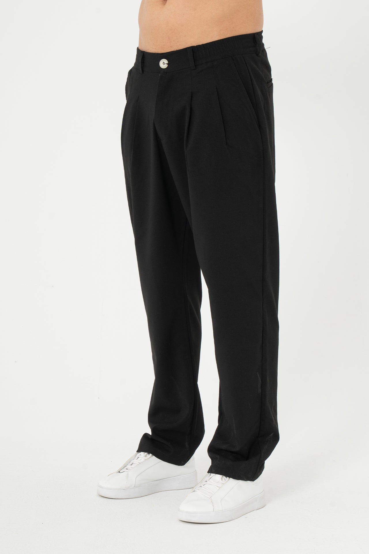 Baggy Pileli Kumaş  Pantolon