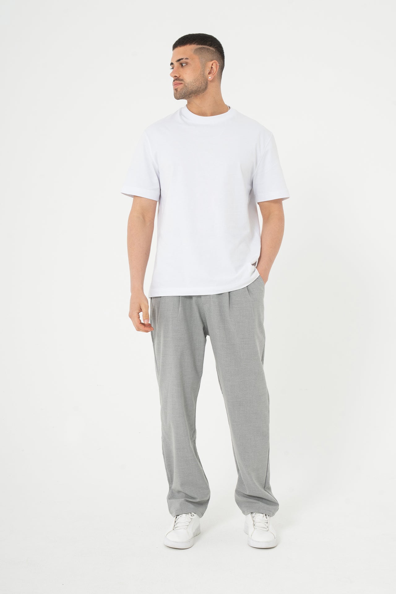 Baggy Pileli Kumaş  Pantolon