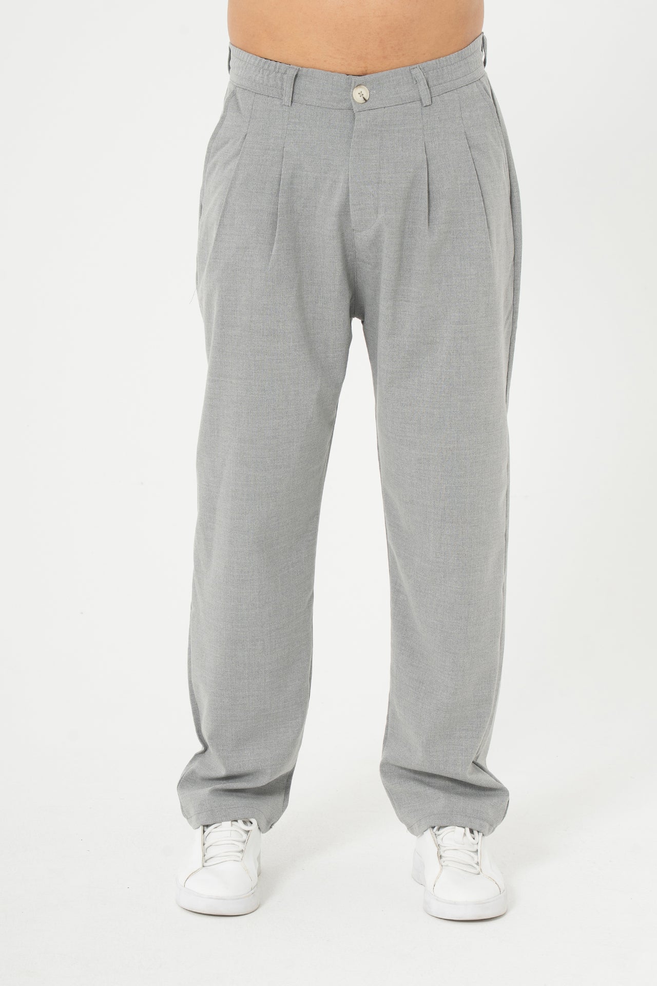 Baggy Pileli Kumaş  Pantolon