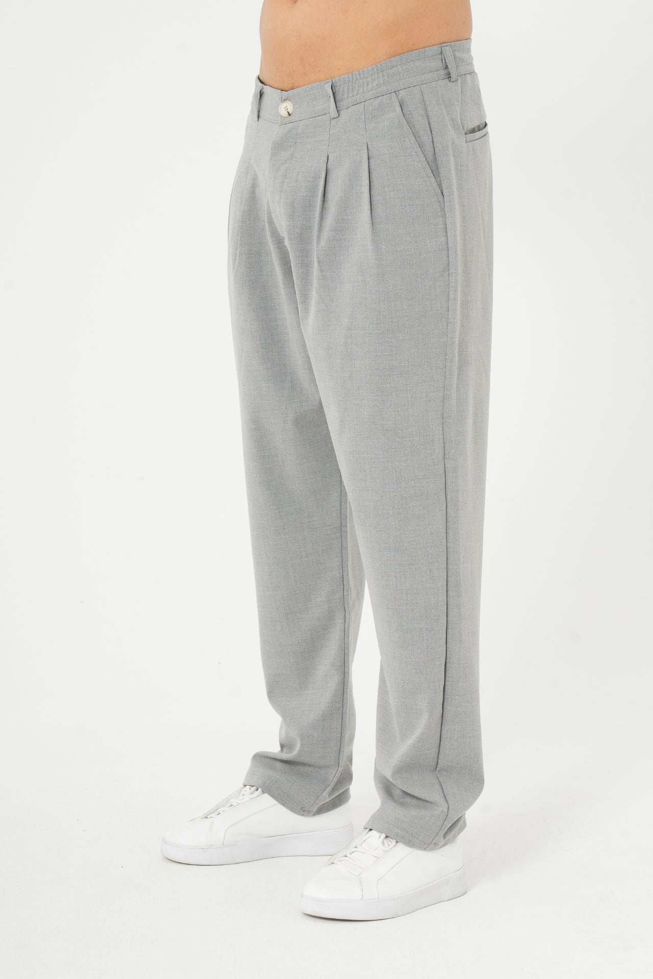 Baggy Pileli Kumaş  Pantolon