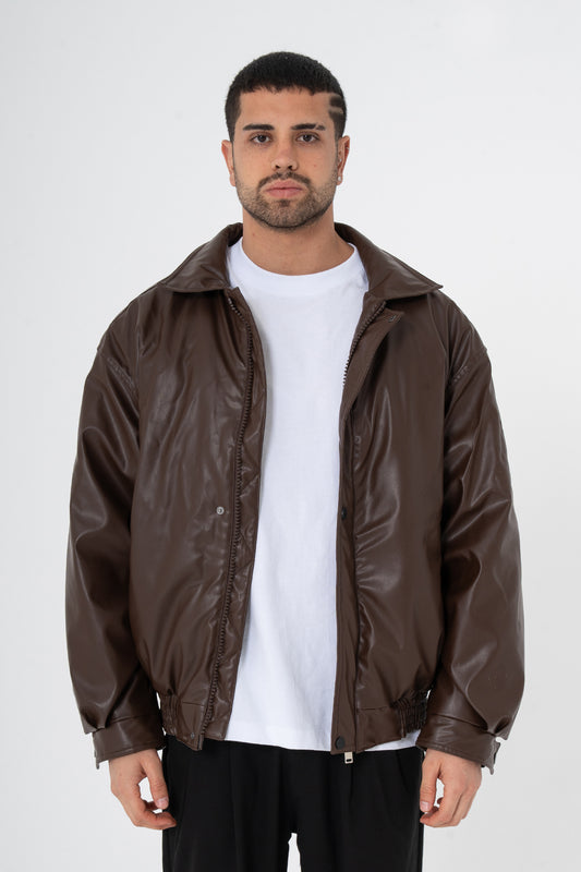 ZR Bomber İçi Şişme Deri Mont