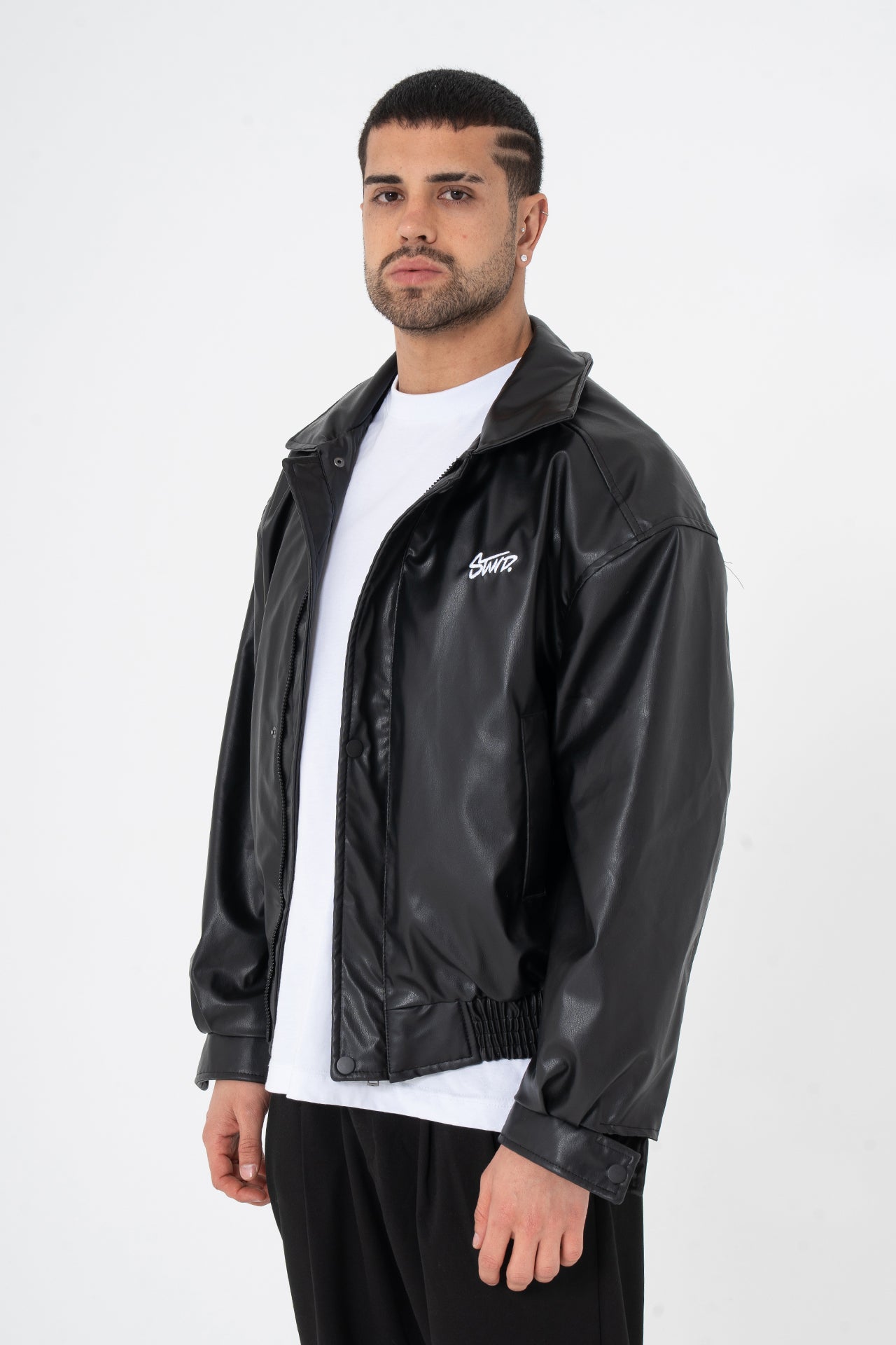 Stwd Nakışlı ZR Bomber Deri Ceket