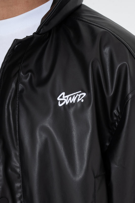 Stwd Nakışlı ZR Bomber Deri Ceket