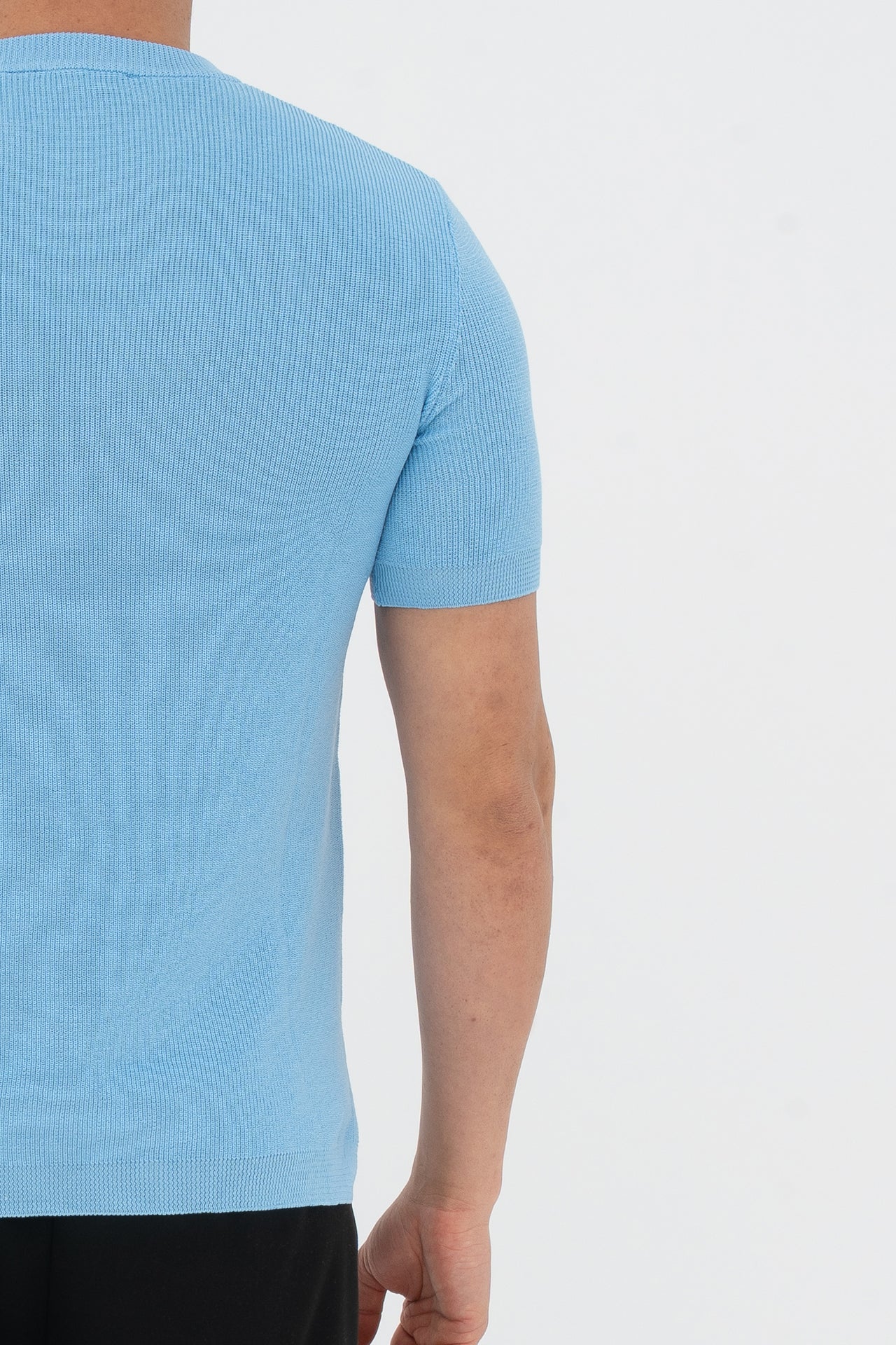 Regular Fit Düz Triko Tişört
