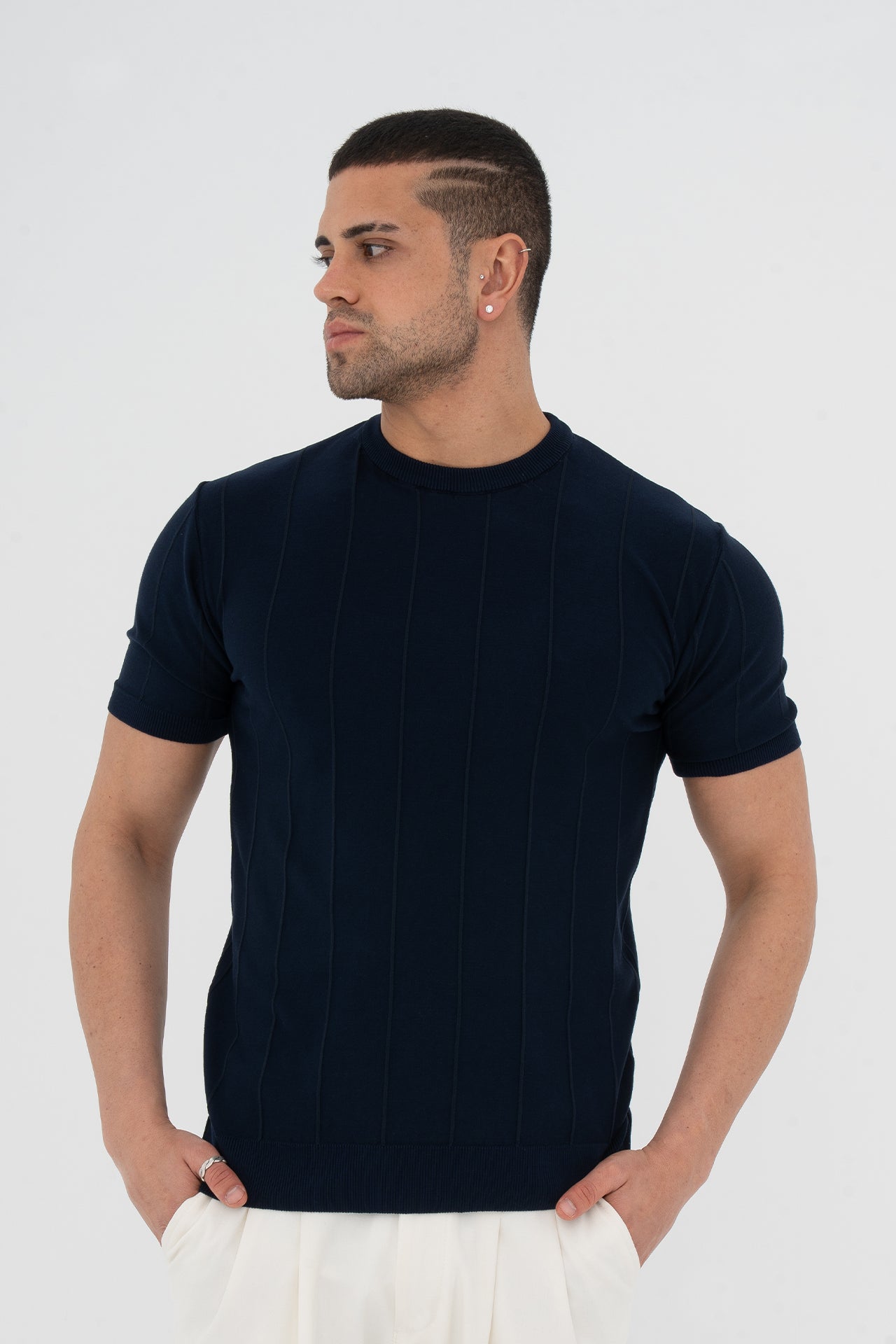 Regular Fit Fitilli Triko Tişört