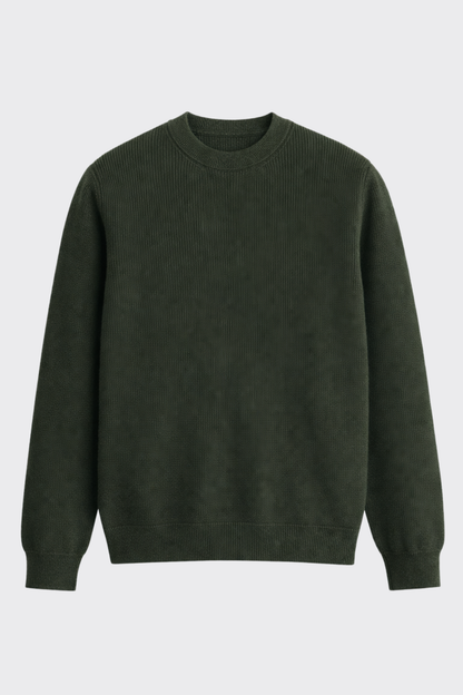 Bisiklet Yaka Premium Selanik Örgü Triko Kazak