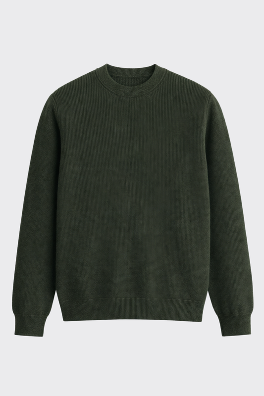 Bisiklet Yaka Premium Selanik Örgü Triko Kazak