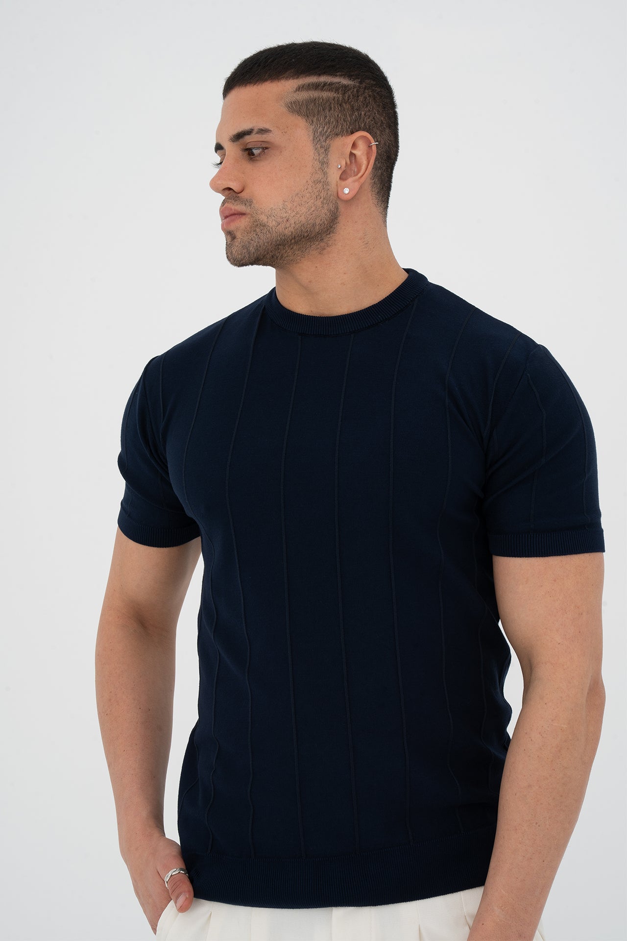 Regular Fit Fitilli Triko Tişört