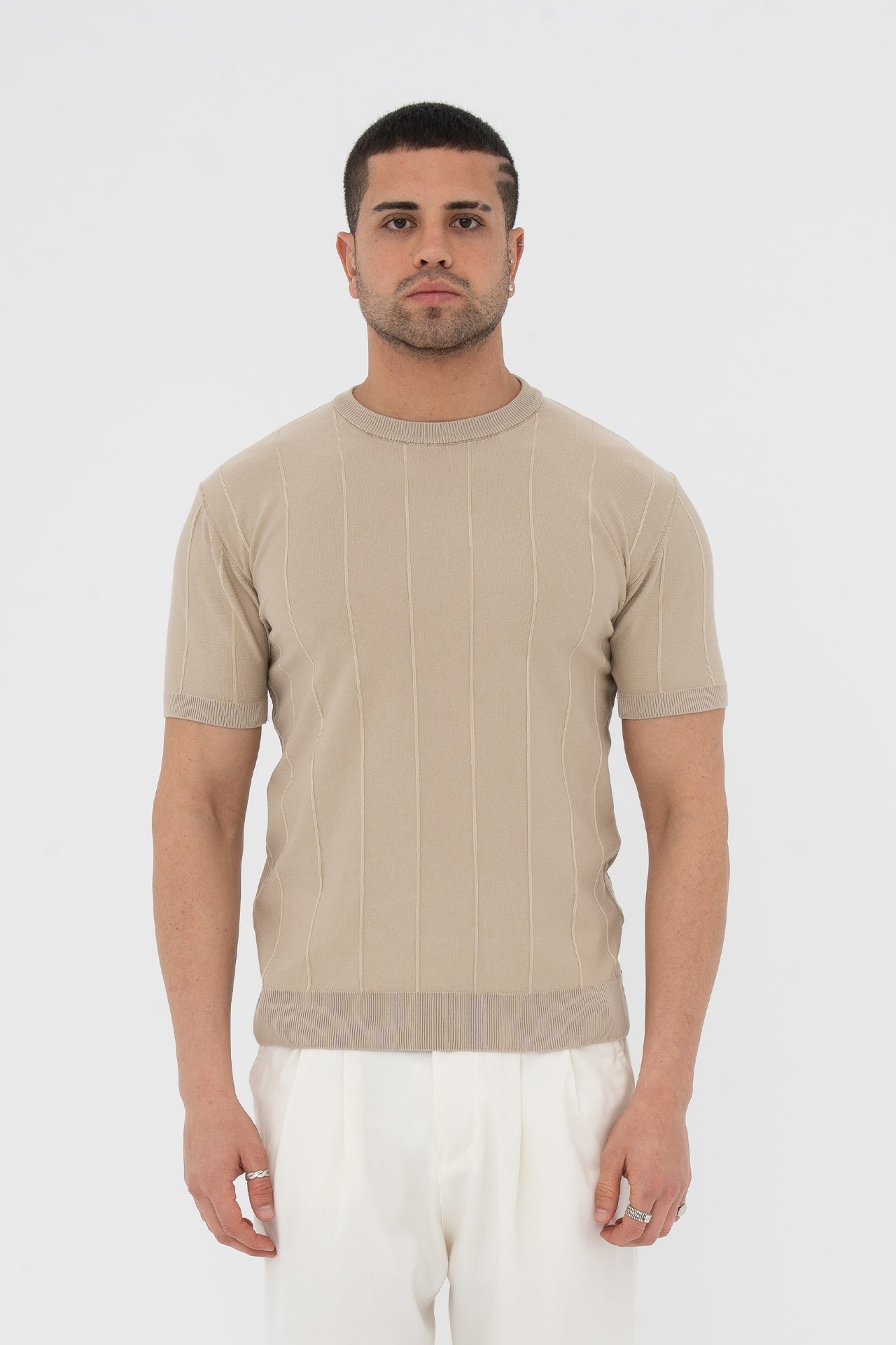 Regular Fit Fitilli Triko Tişört