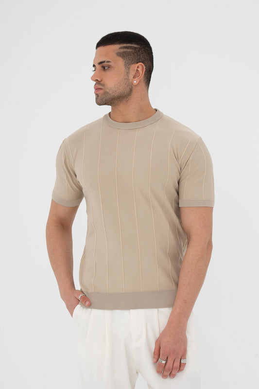 Regular Fit Fitilli Triko Tişört