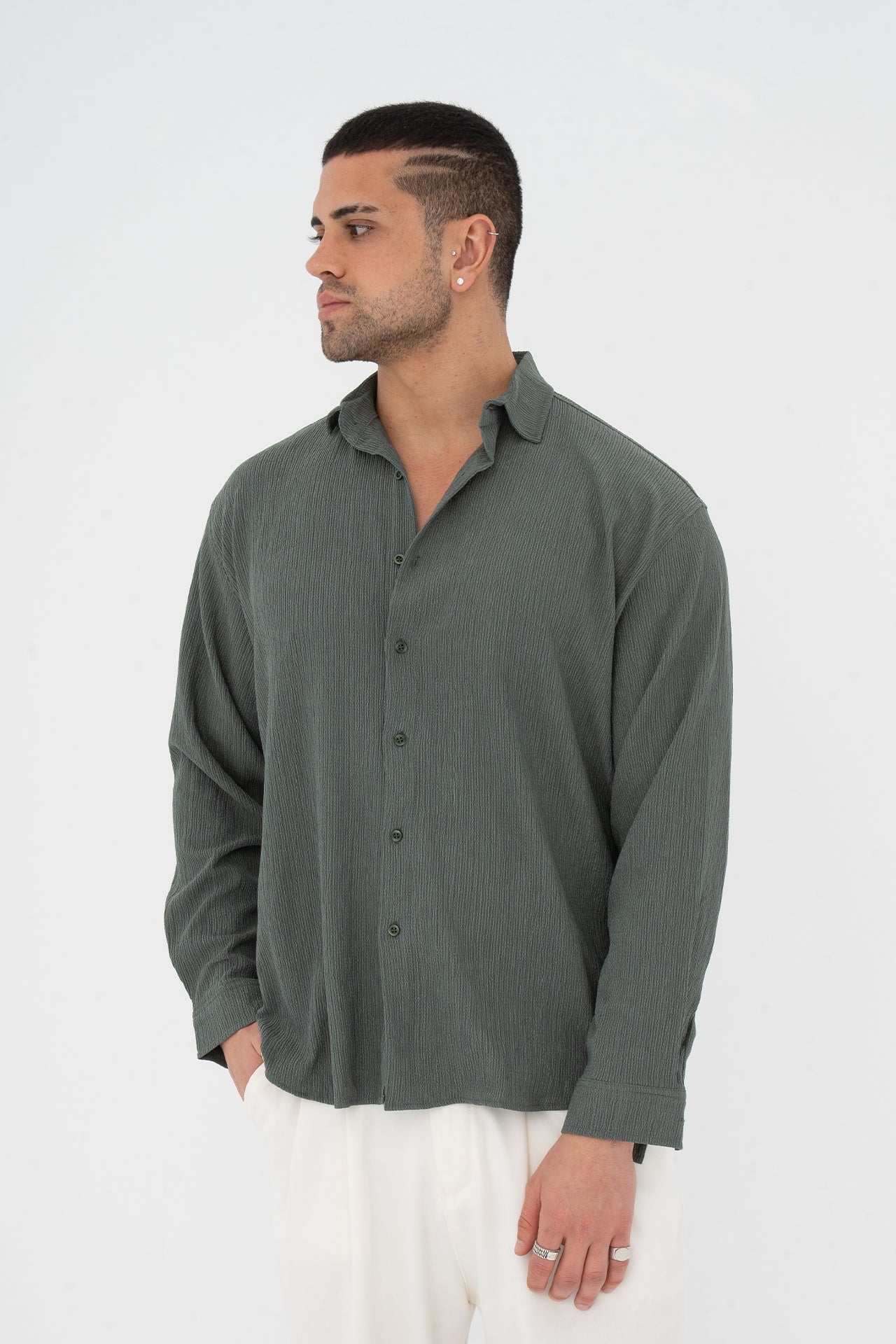 Seul Kumaş Oversize Gömlek