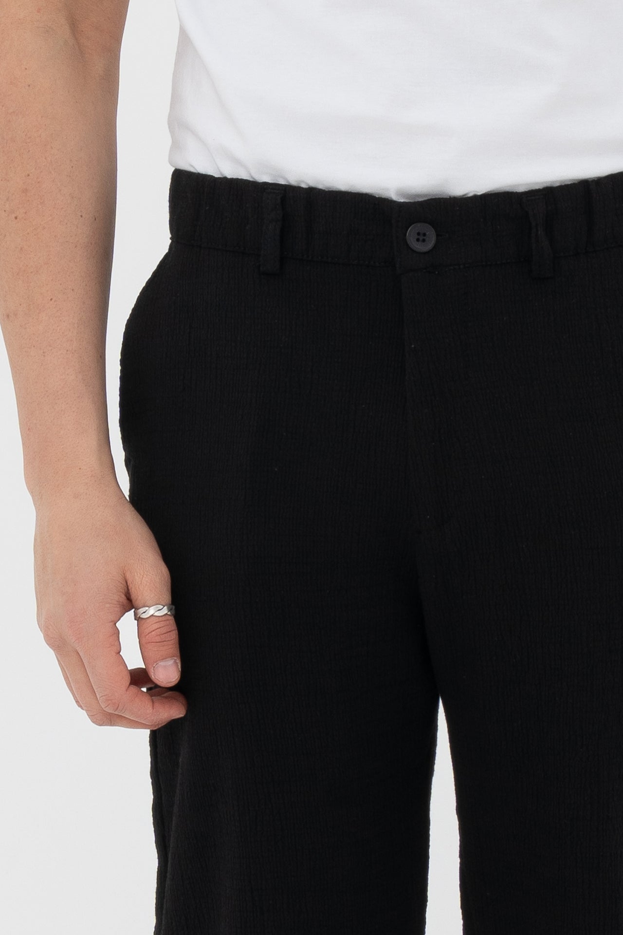 Çizgi Detay Regular Fit Kumaş Pantolon