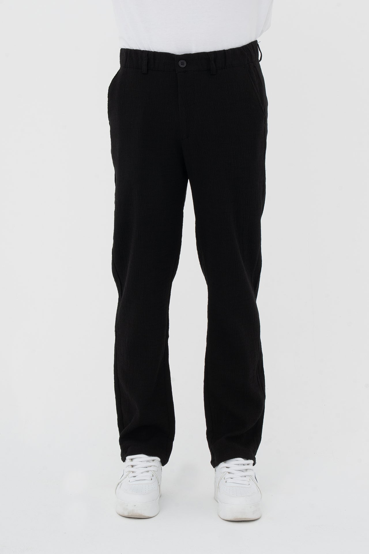 Çizgi Detay Regular Fit Kumaş Pantolon