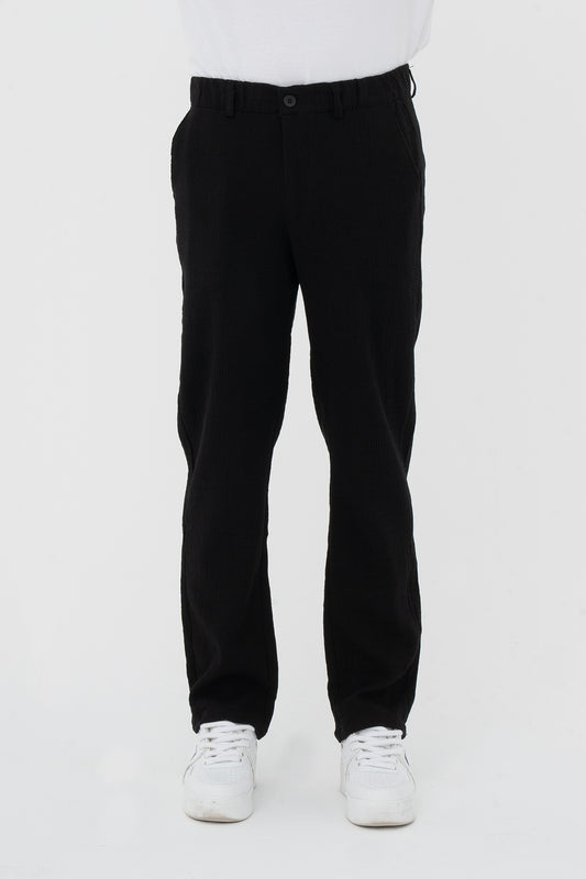 Çizgi Detay Regular Fit Kumaş Pantolon