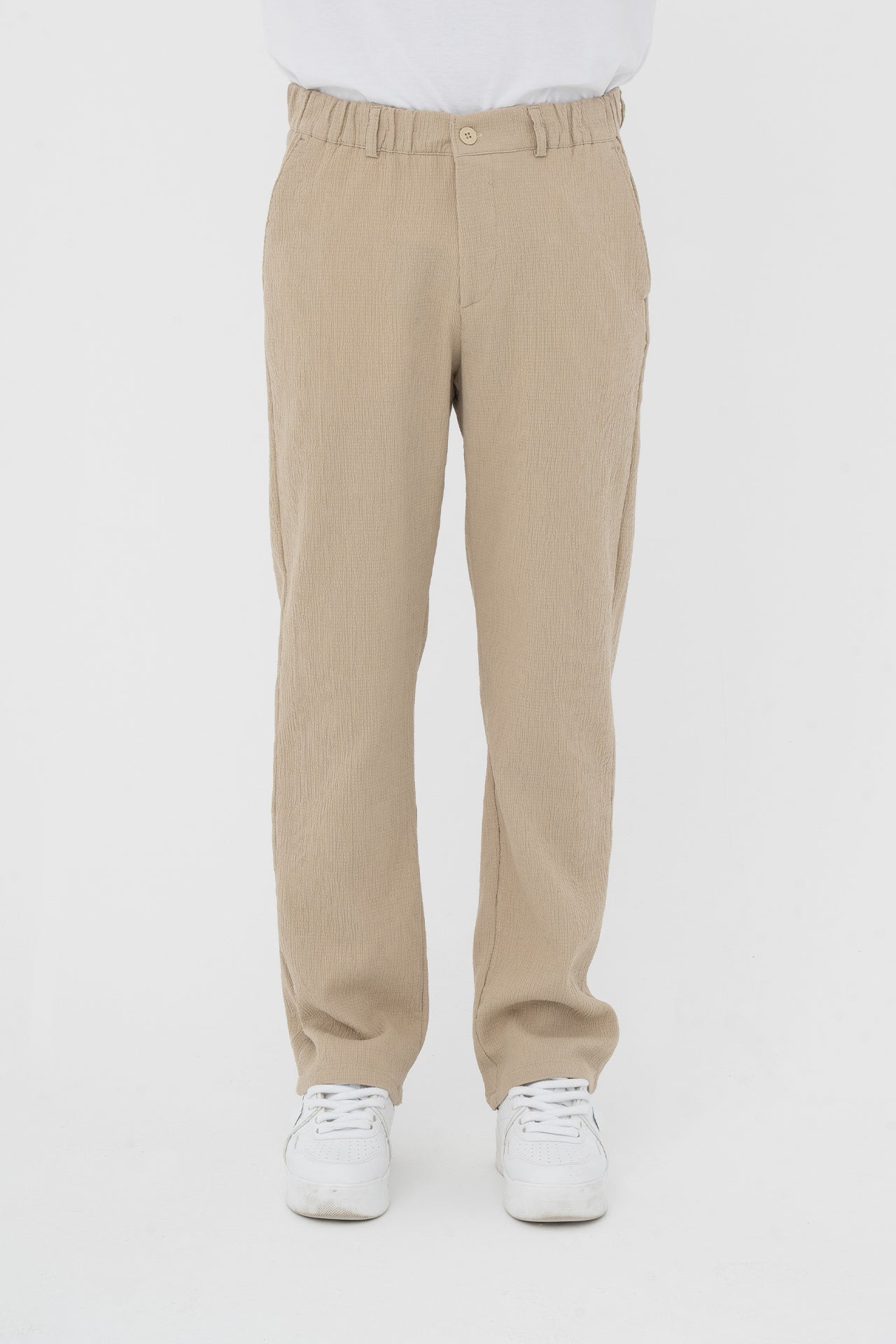 Çizgi Detay Regular Fit Kumaş Pantolon