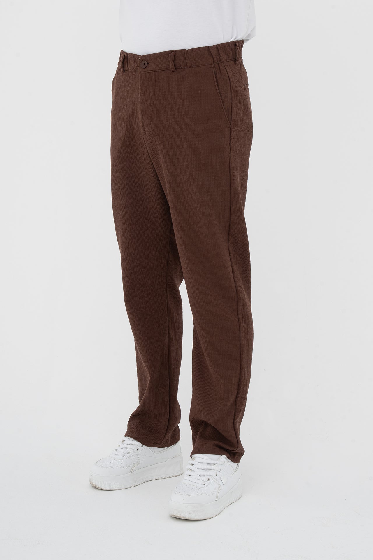 Çizgi Detay Regular Fit Kumaş Pantolon