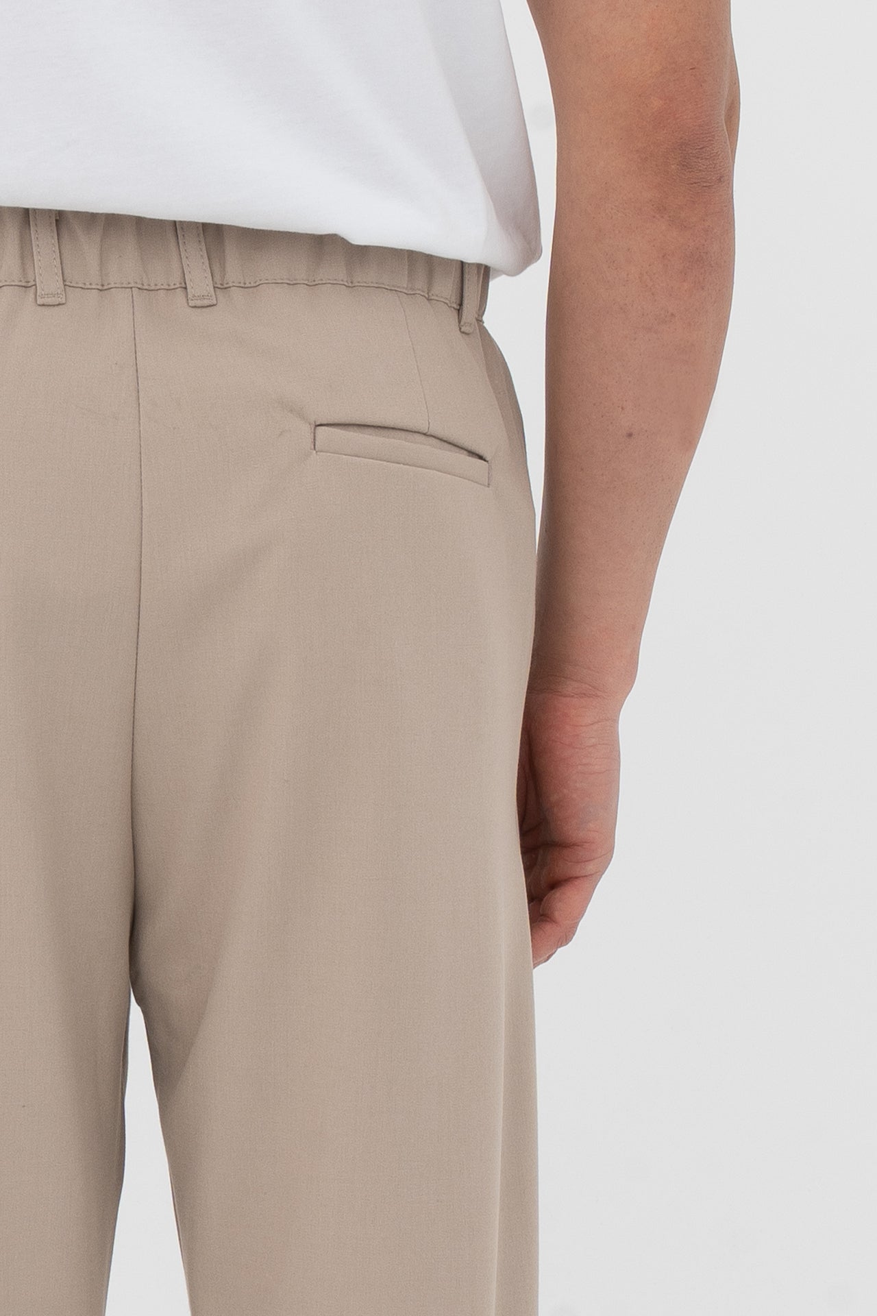 Pileli Basic Baggy Kumaş Pantolon