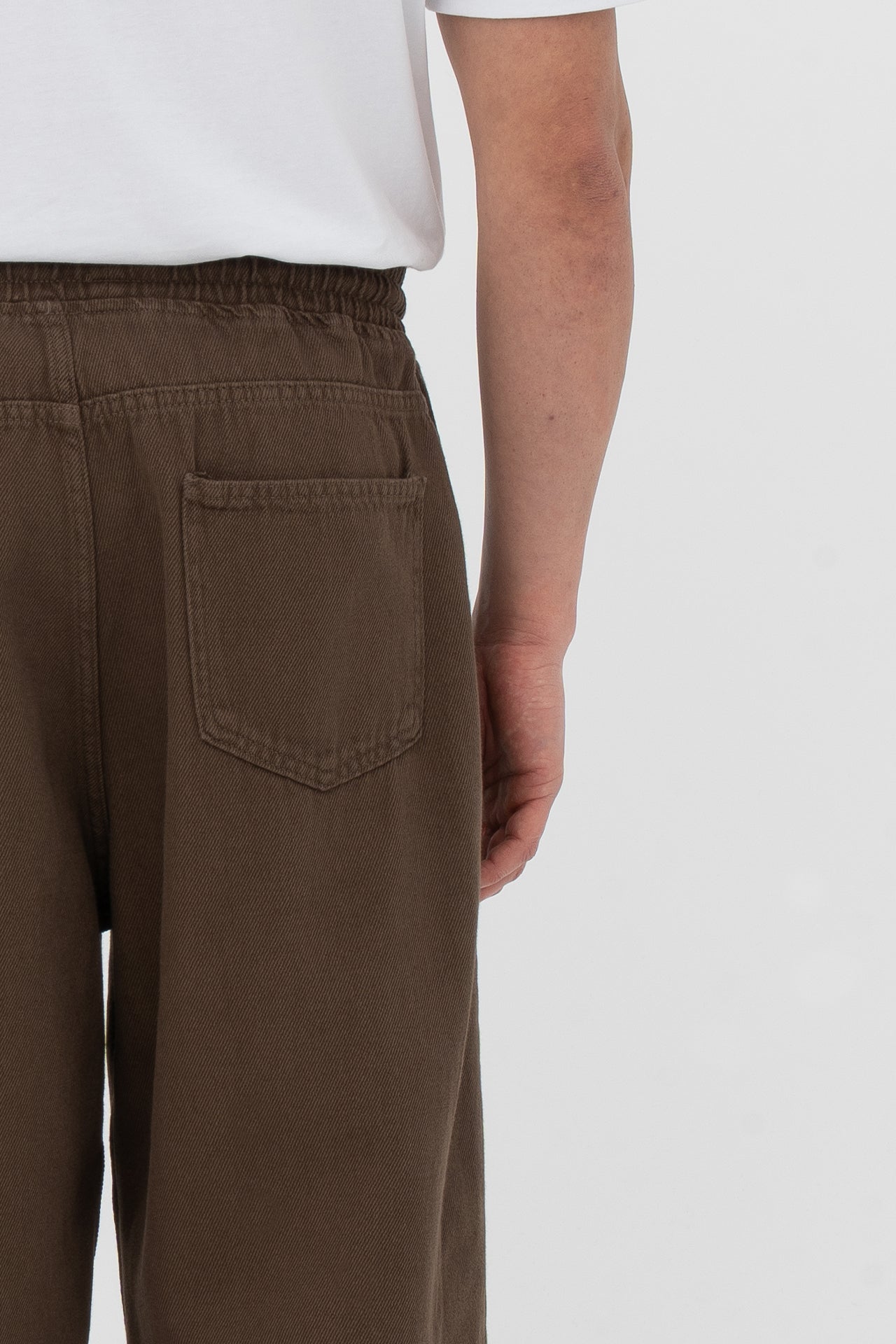 Beli Lastikli Baggy Gabardin Pantolon