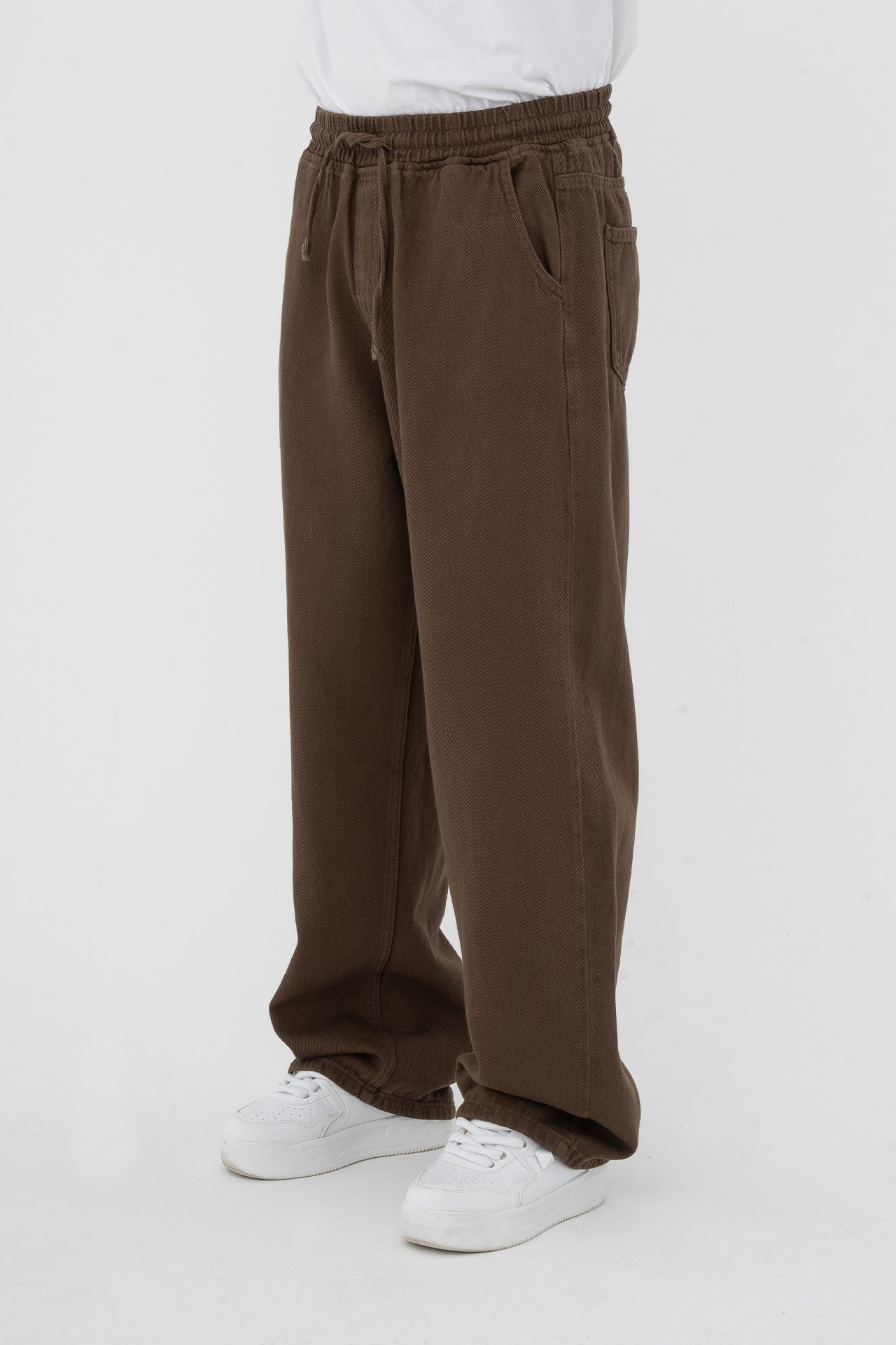 Beli Lastikli Baggy Gabardin Pantolon