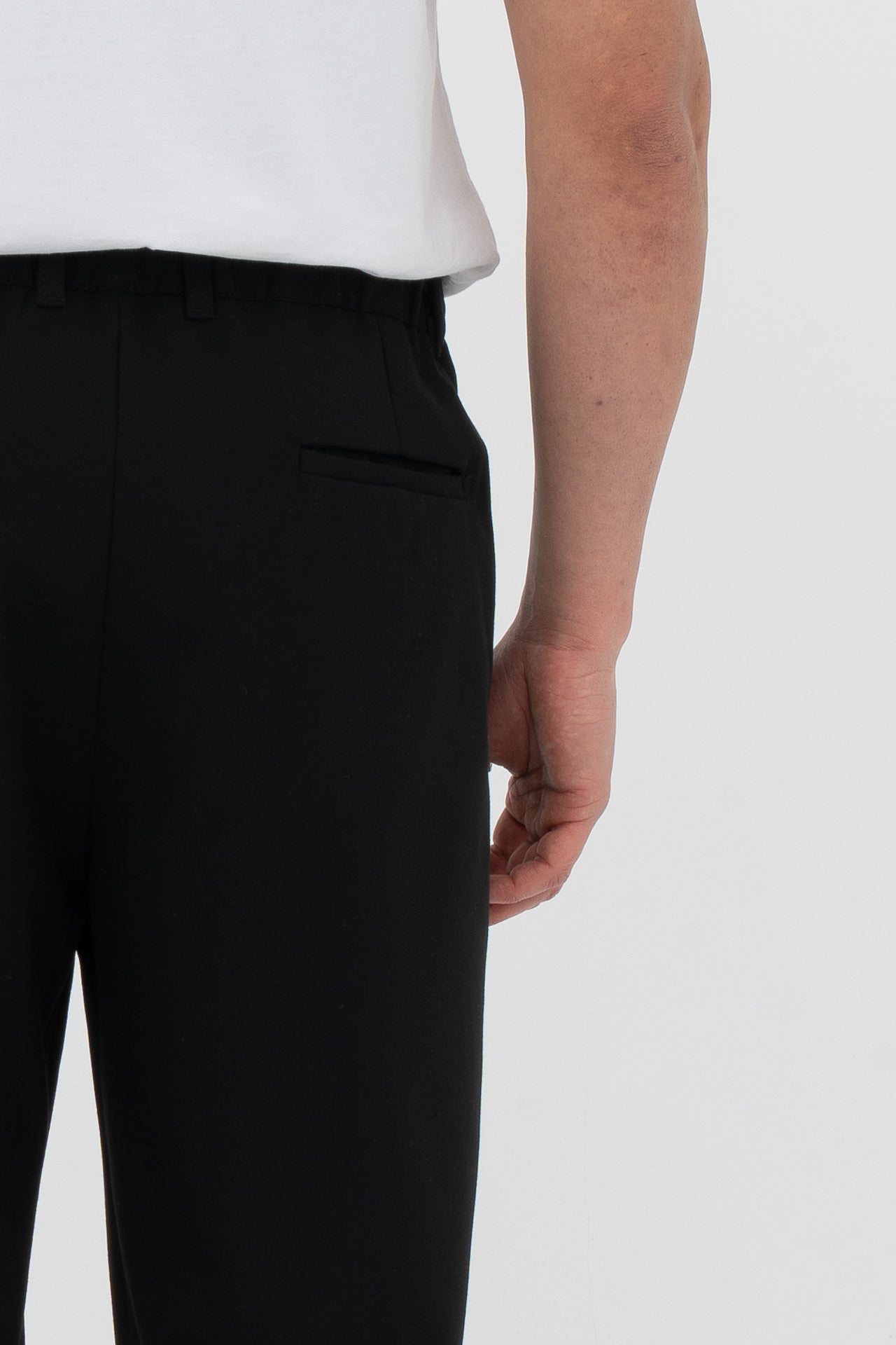 Pileli Basic Baggy Kumaş Pantolon